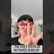 The four steps of paper jewelry