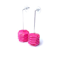 Load image into Gallery viewer, Ceresa Earrings in Hot Pink
