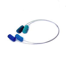 Load image into Gallery viewer, Due Per Due Necklace Blue and Teal
