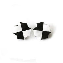 Load image into Gallery viewer, Black and White Bolla Earrings
