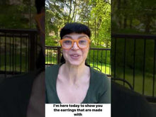 Load and play video in Gallery viewer, Ceresa Earrings MS in Coral and White
