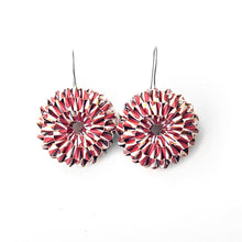 Load image into Gallery viewer, PRIMI-P EARRINGS WHITE AND RED
