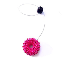 Load image into Gallery viewer, Virgola Necklace Pink And Black Edges
